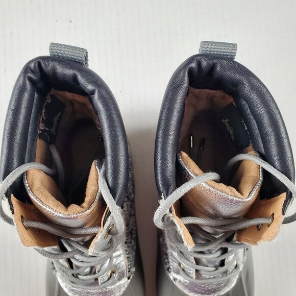 Sam Edelman Caldwell Women's‎ Silver Tweed Waterproof Snow Duck Boots US Size 6 - Picture 4 of 9